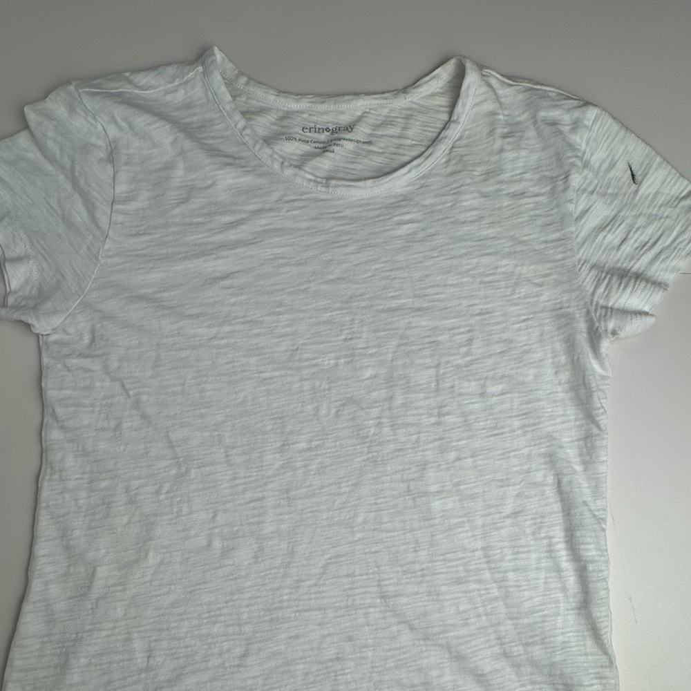 Erin gray  Light Gray Short Sleeve Tee small